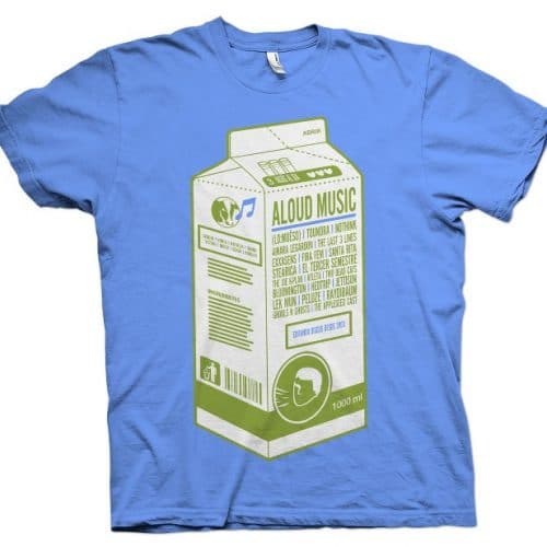 Aloud Music – T-Shirt “Tetrabrick” Azul